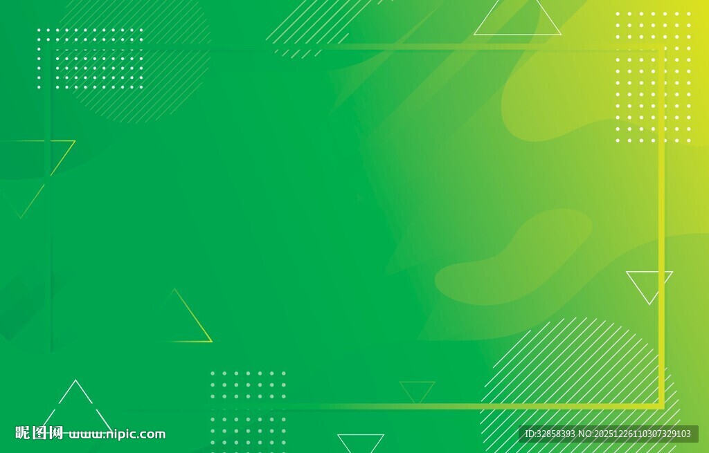 绿色几何渐变背景图