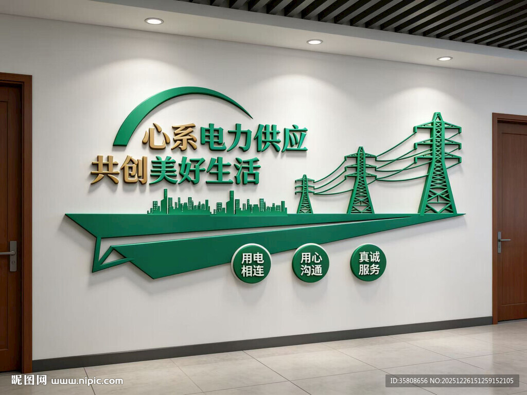 电网电力文化墙