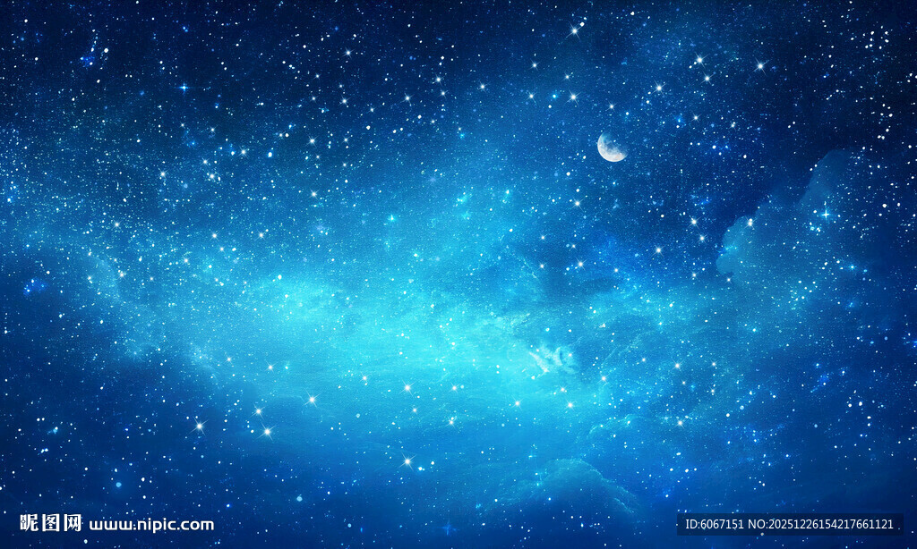 蓝色星空天花软膜