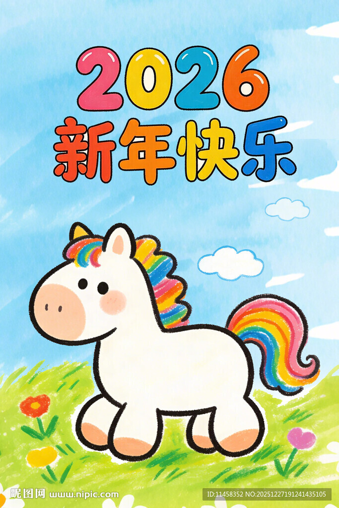 幼儿园新年贺卡 