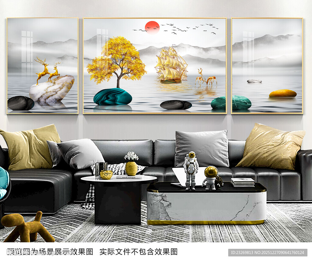 中式客厅装饰画