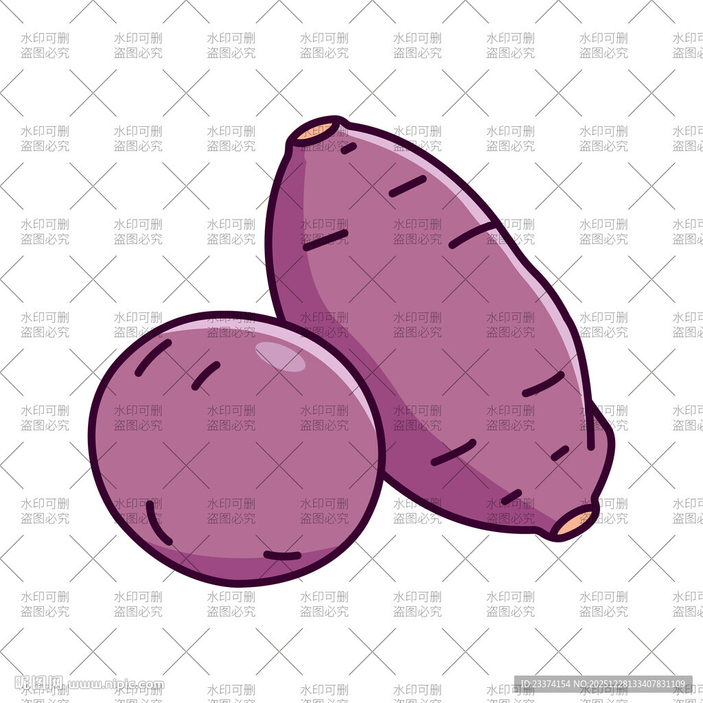 紫薯插画