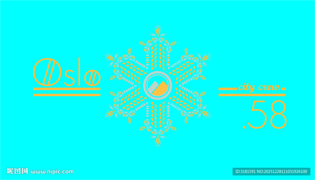 雪花主题装饰图案设计