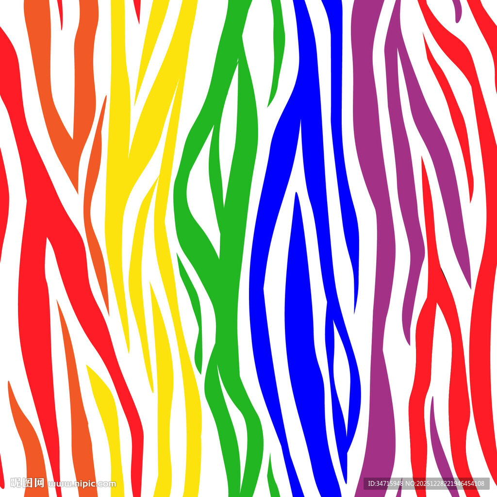 多彩条纹图案