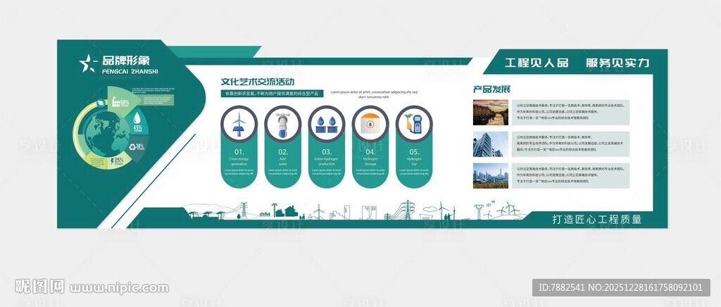 电力电网企业文化墙