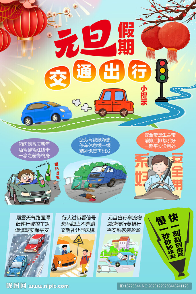 元旦交通出行小提示