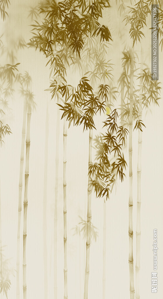 新中式水墨灯箱背景墙