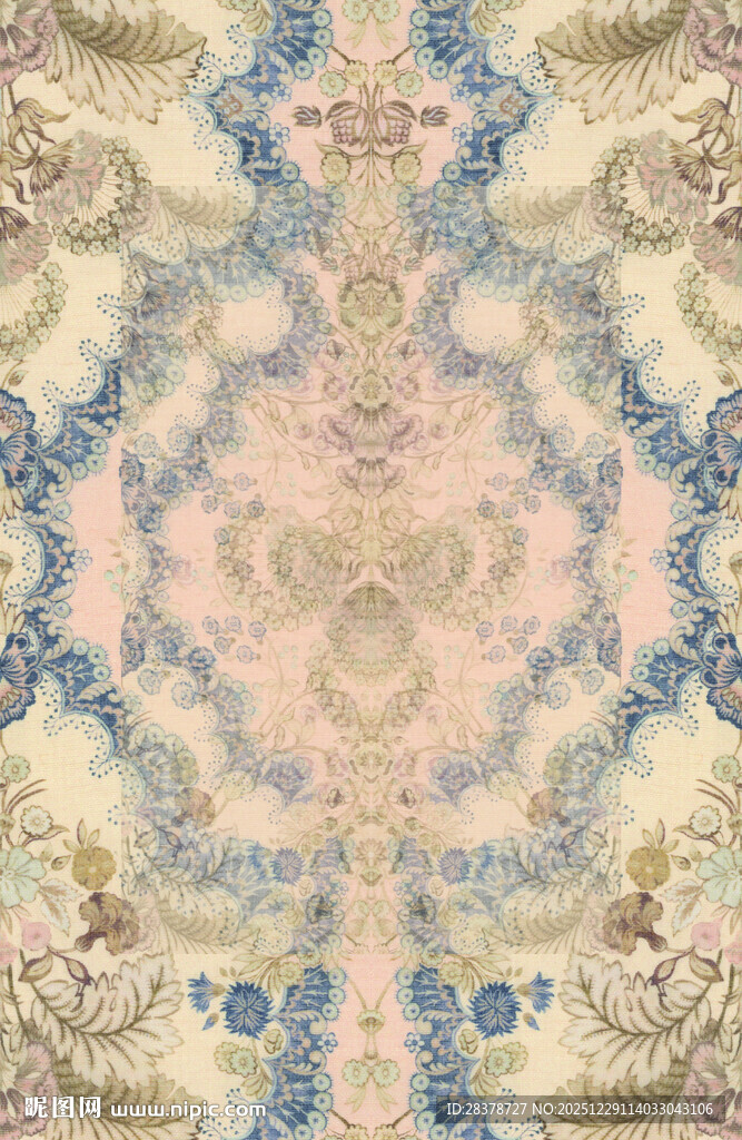 复古风大理石拼花图案