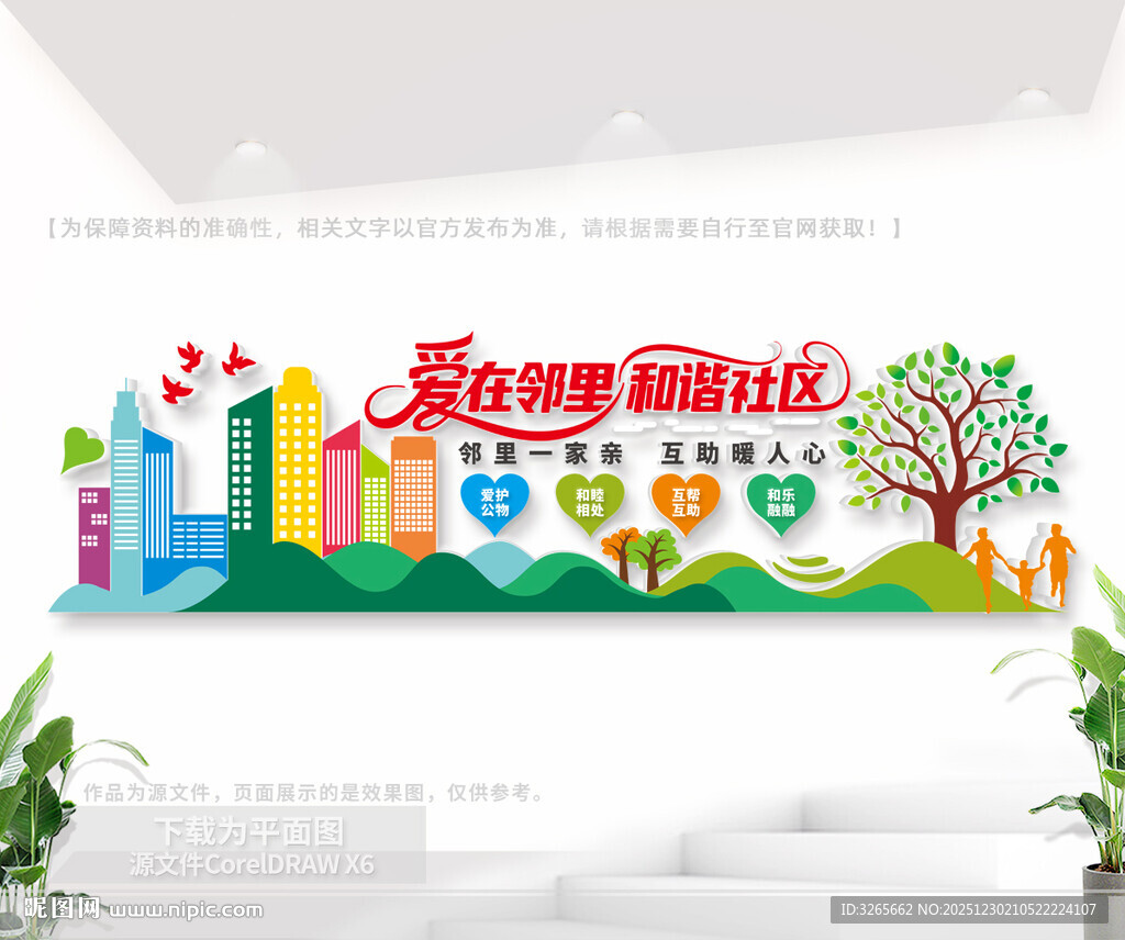 和谐社区文化墙