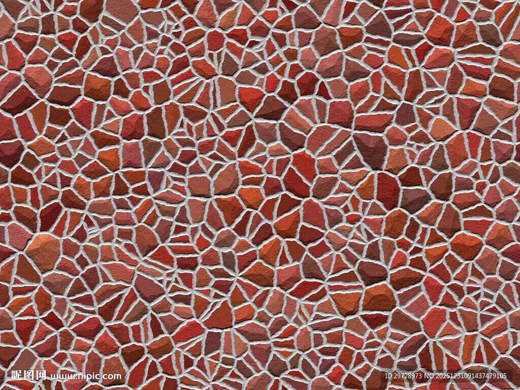 红色碎石纹理图案