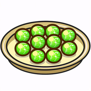 青团手绘青团插画