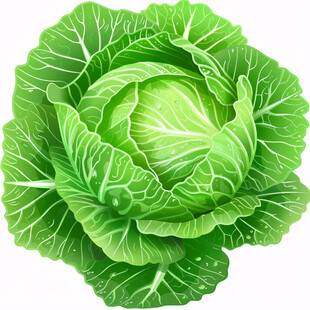 卷心菜剪贴图