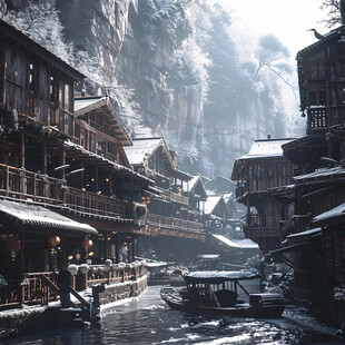 龚滩建筑龚滩古镇宣传