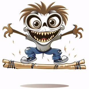 卡通跑酷人物形象