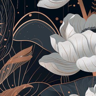 新中式国潮风荷叶