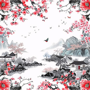 春意盎然的江南水乡