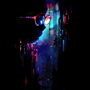 夜色下的神秘人物