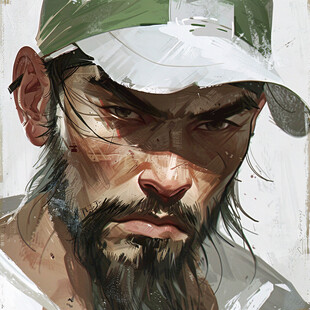 眼神坚定 蓄势待发