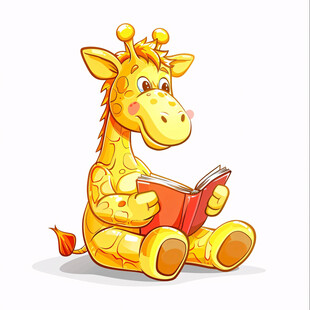卡通长颈鹿幼儿园休闲
