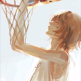 篮球少年 挥洒汗水