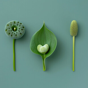 莲子与莲蓬创意