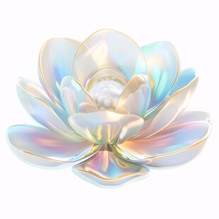 3d立体花卉荷花