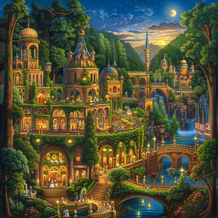 印度地产广告封面插画