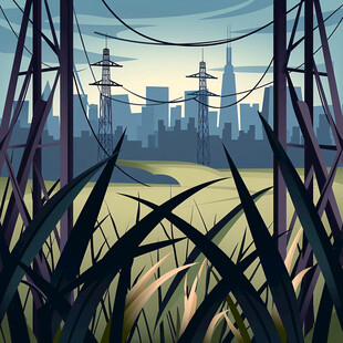 国网场景插画