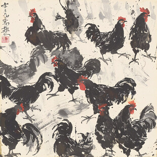 写意大公鸡