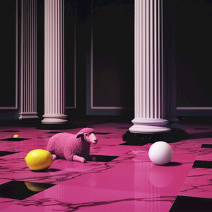 粉红色的超现实世界