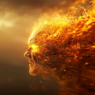 冲击力粒子海报