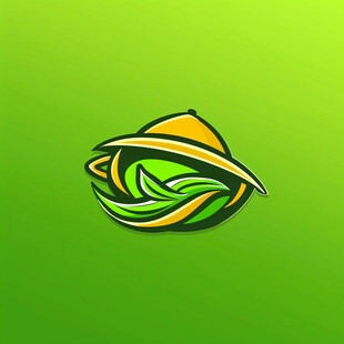 粗粮叶子环保logo