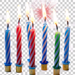 生日贺卡烛光蜡烛