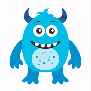 小怪物卡通素材