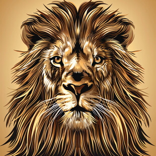 狮头狮子王动物头像