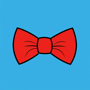 卡通蝴蝶结盘子图案