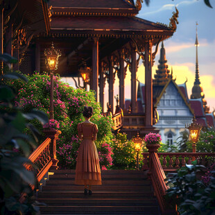 泰国地产广告封面插画