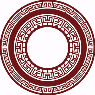 中国风圆形边框