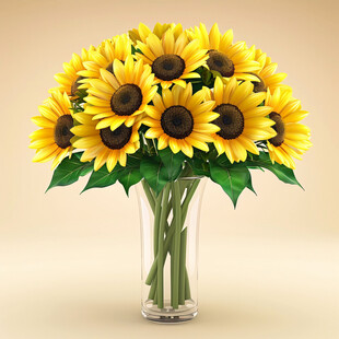 葵花太阳花花瓶