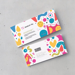 画室彩色点点名片