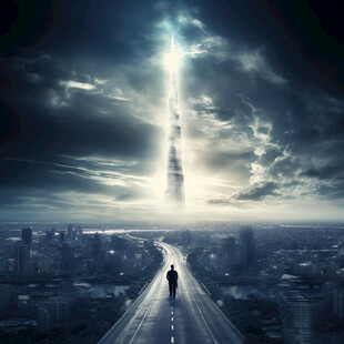 跨越未来led背景