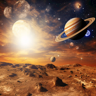 太阳系景观小品