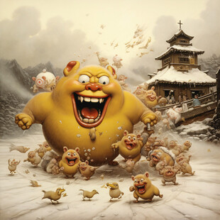 吉祥喜气恶搞贺年贺岁