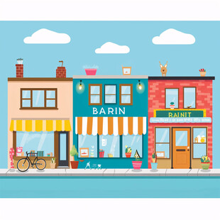 街道店铺街巷商铺