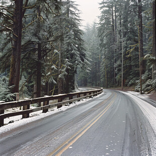 大冬树雪山公路