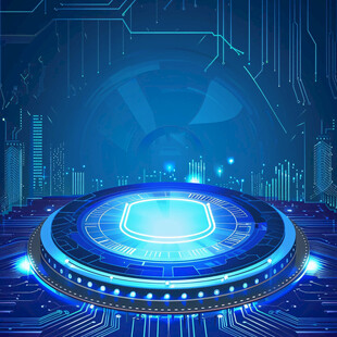 蓝色科技背景科技创新