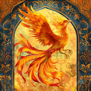 凤凰朱雀插画