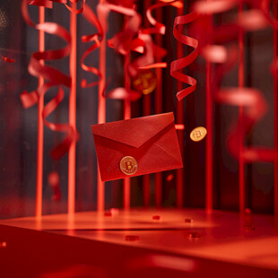 红色年传给背景