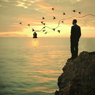 企业远景畅想海报