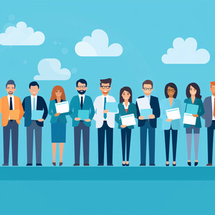 扁平化商业人物